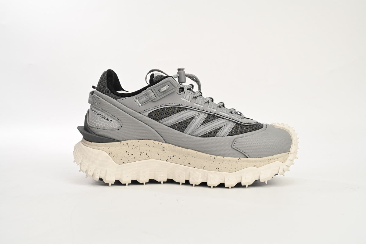 Moncler Trailgrip Gray Splatter-Sole Sneakers