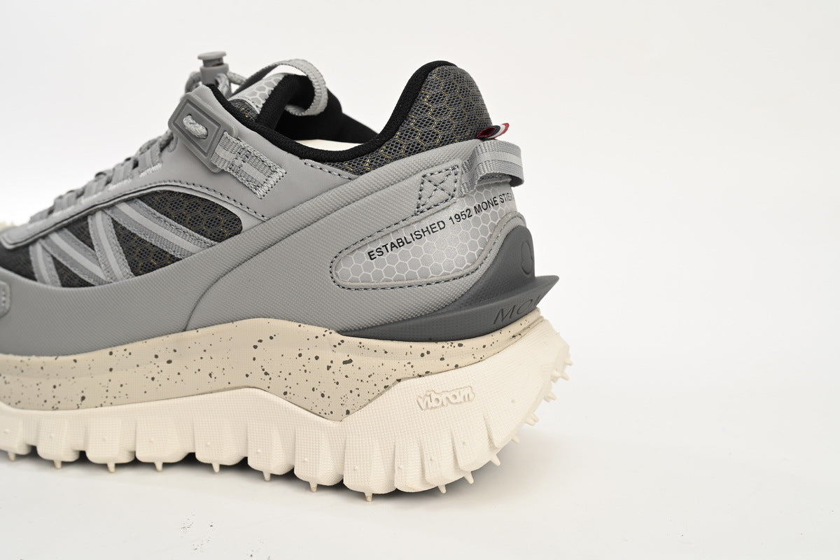 Moncler Trailgrip Gray Splatter-Sole Sneakers