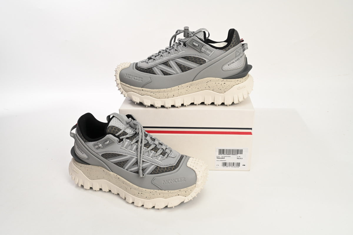 Moncler Trailgrip Gray Splatter-Sole Sneakers