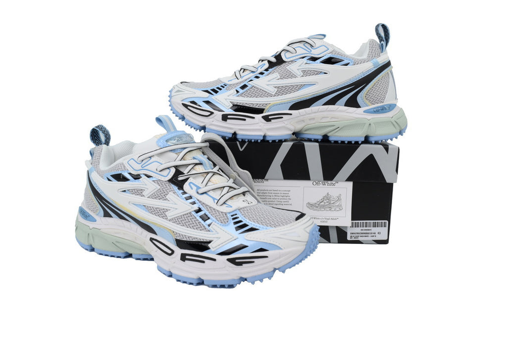 Off-White Be Right Back White Light Blue Sneakers