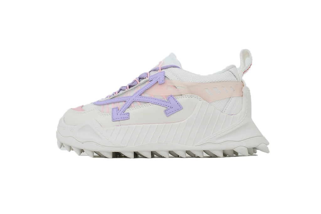 Off-White ODSY-1000 Ivory Lavender Mixed-Material Sneakers