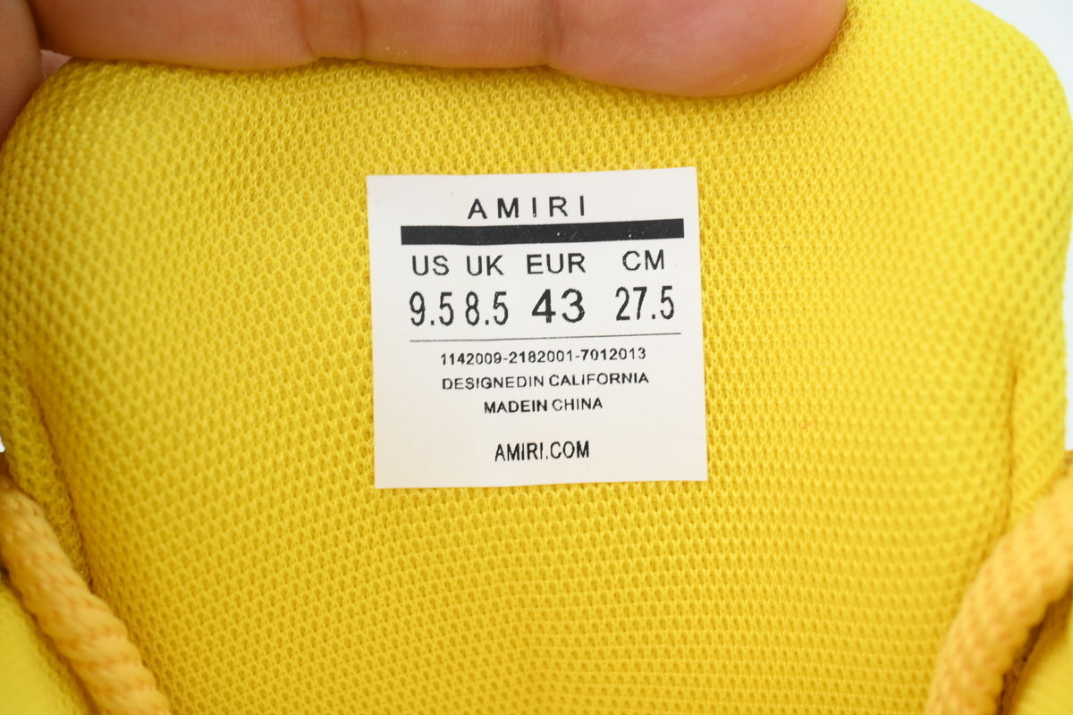AMIRI Yellow Bone Sneakers