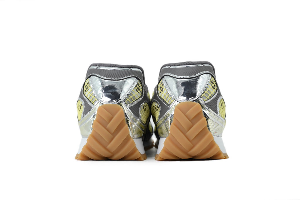 Bottega Veneta Orbit Basalt Silver Mesh Sneakers