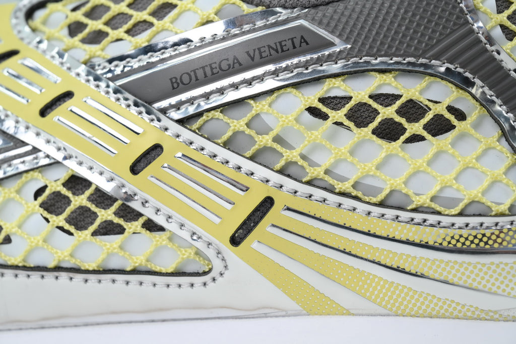 Bottega Veneta Orbit Basalt Silver Mesh Sneakers