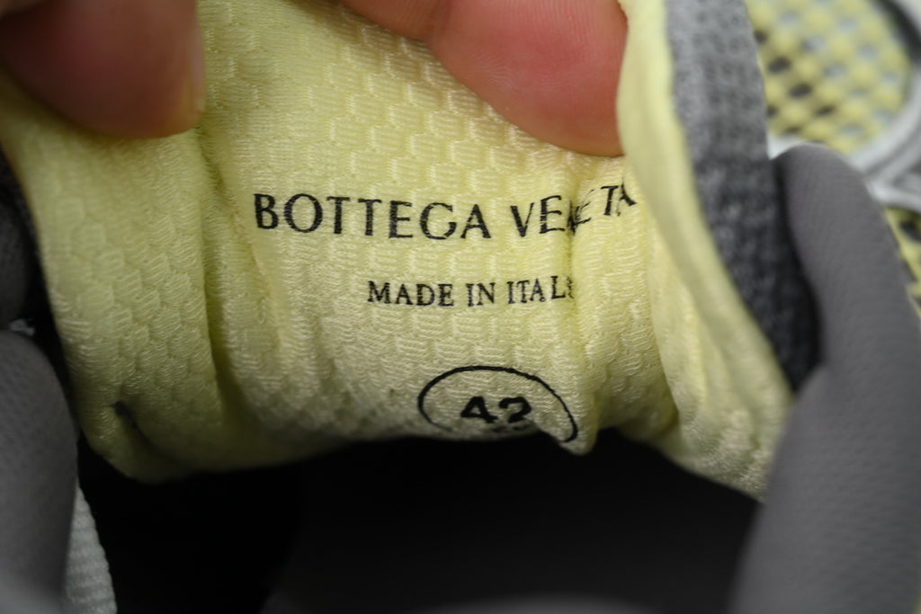 Bottega Veneta Orbit Basalt Silver Mesh Sneakers