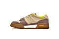 FENDI Match Beige Leather Suede Sneakers