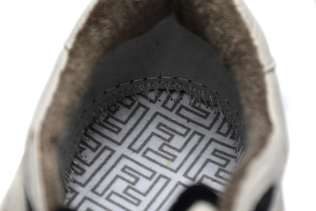 FENDI Match Black White Suede Sneakers