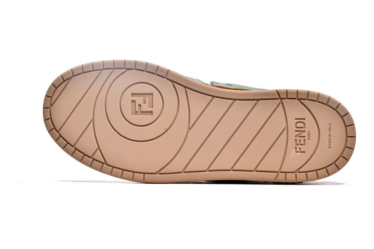 FENDI Match Fuchsia Suede Sneakers