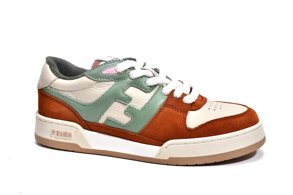 FENDI Match Fuchsia Suede Sneakers