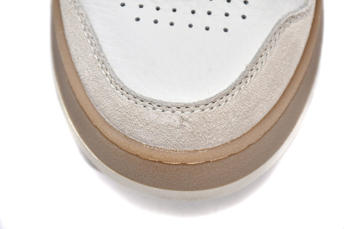 FENDI Match White Leather Suede Sneakers