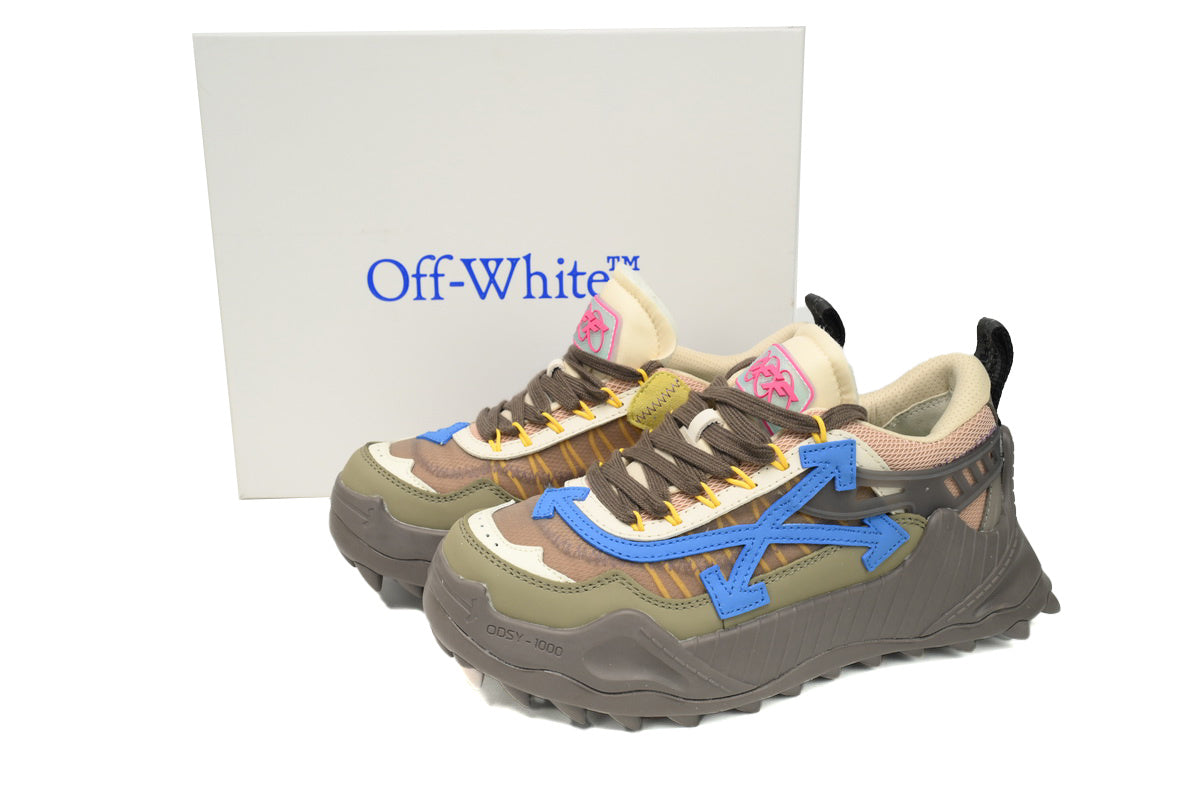 Off-White Odsy-1000 Blue Arrow Sneakers