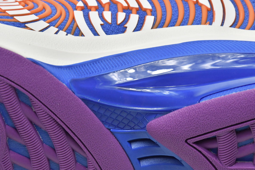 Gucci Run White Blue Orange Knit Sneakers