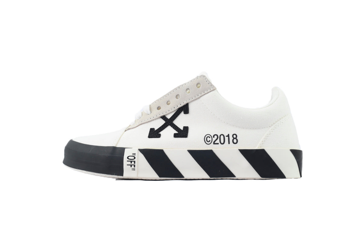 Off-White Vulc Low White Canvas Sneakers