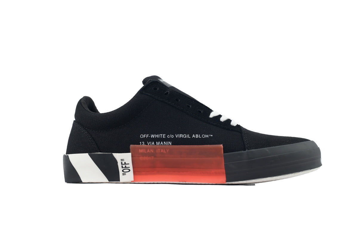 Off-White Vulc Low Black Canvas Sneakers