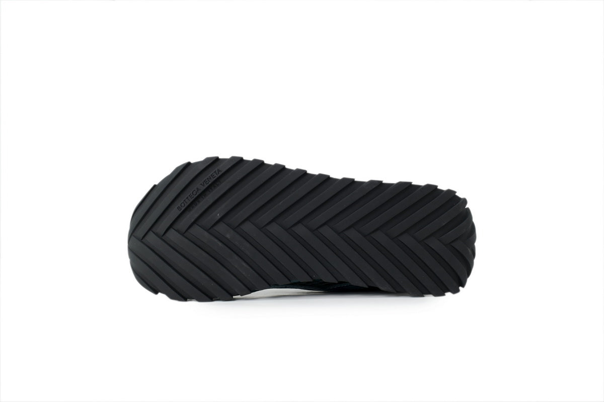 Bottega Veneta Orbit Dark Green Mesh Sneakers