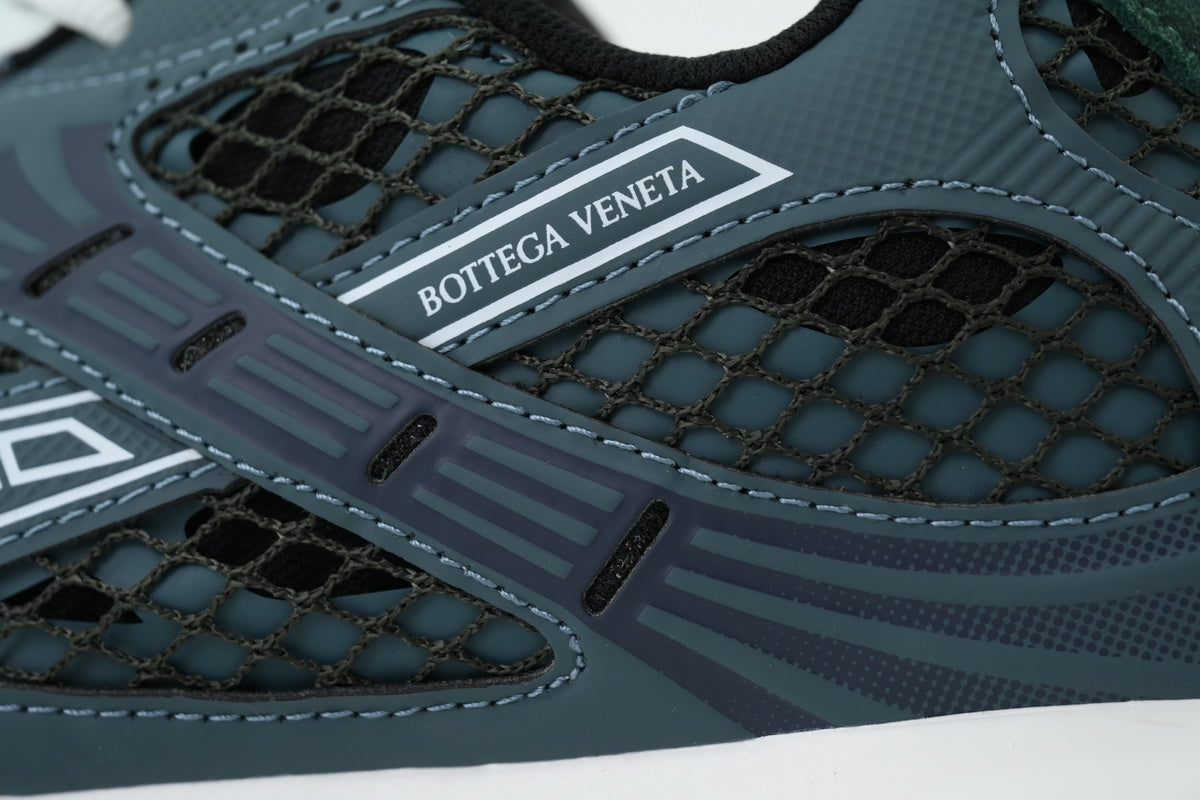 Bottega Veneta Orbit Dark Green Mesh Sneakers