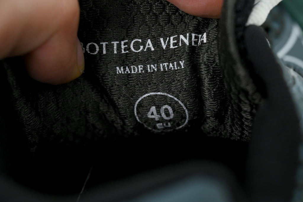 Bottega Veneta Orbit Dark Green Mesh Sneakers