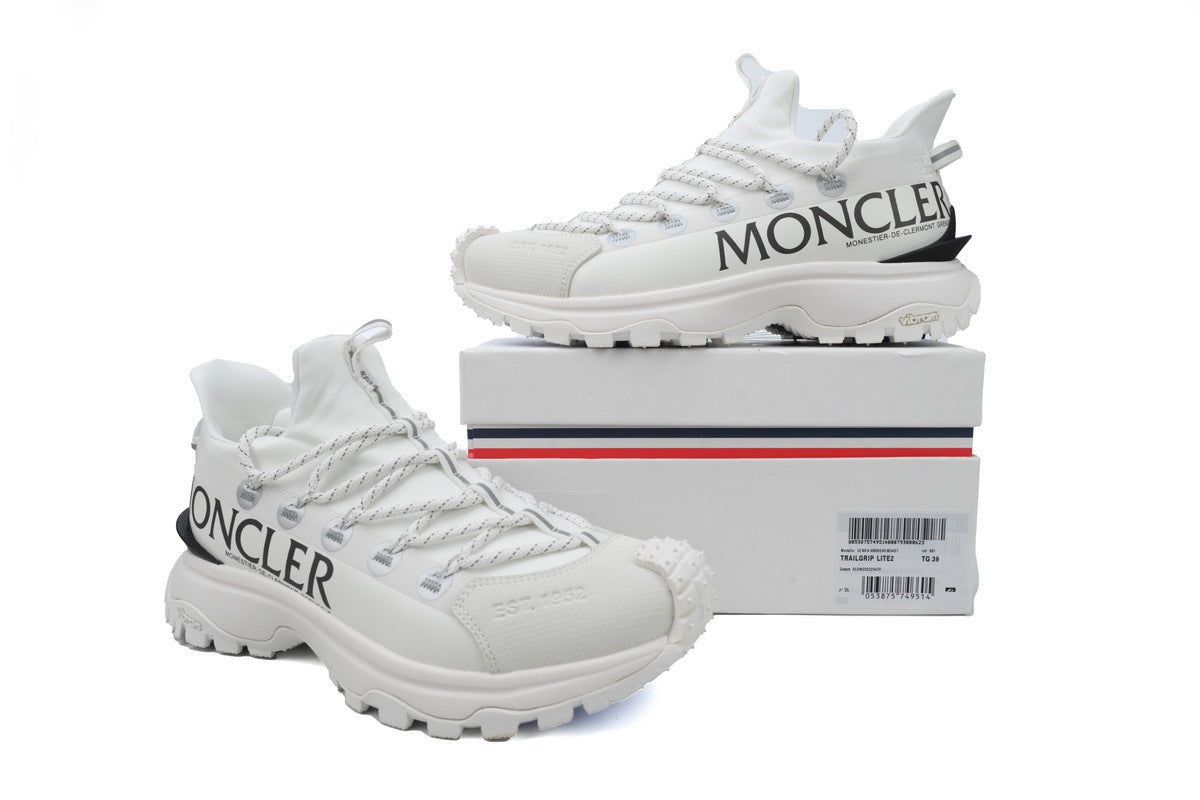 Moncler x Vibram Trailgrip Lite2 White Black Sneakers