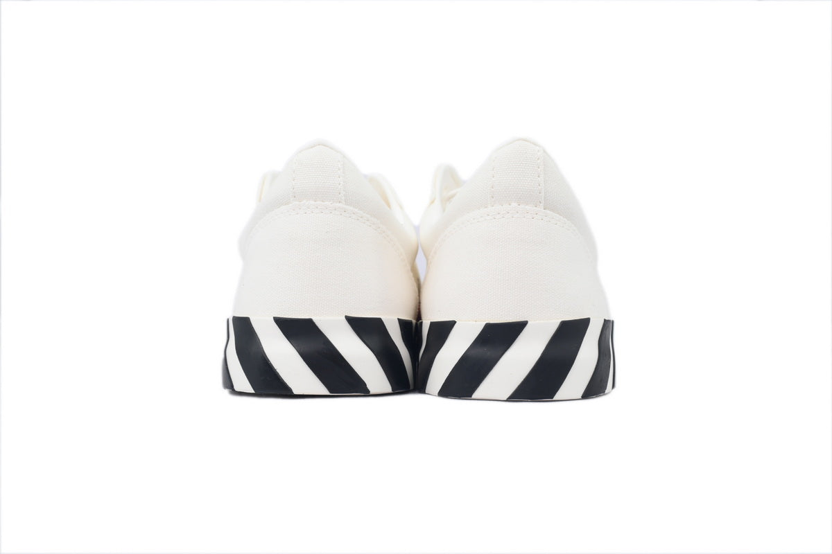 Off-White Vulc Low White Green Canvas Sneakers