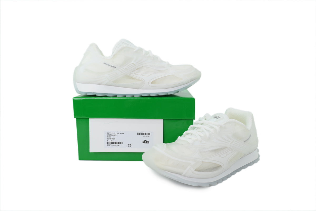 Bottega Veneta Orbit Glass Translucent Mesh Sneakers