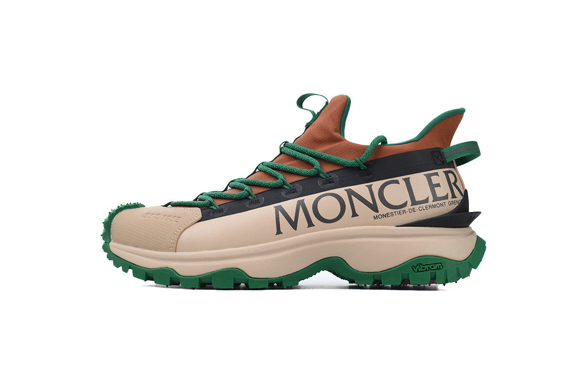 Moncler Trailgrip Lite2 Brown Green Ripstop Sneakers