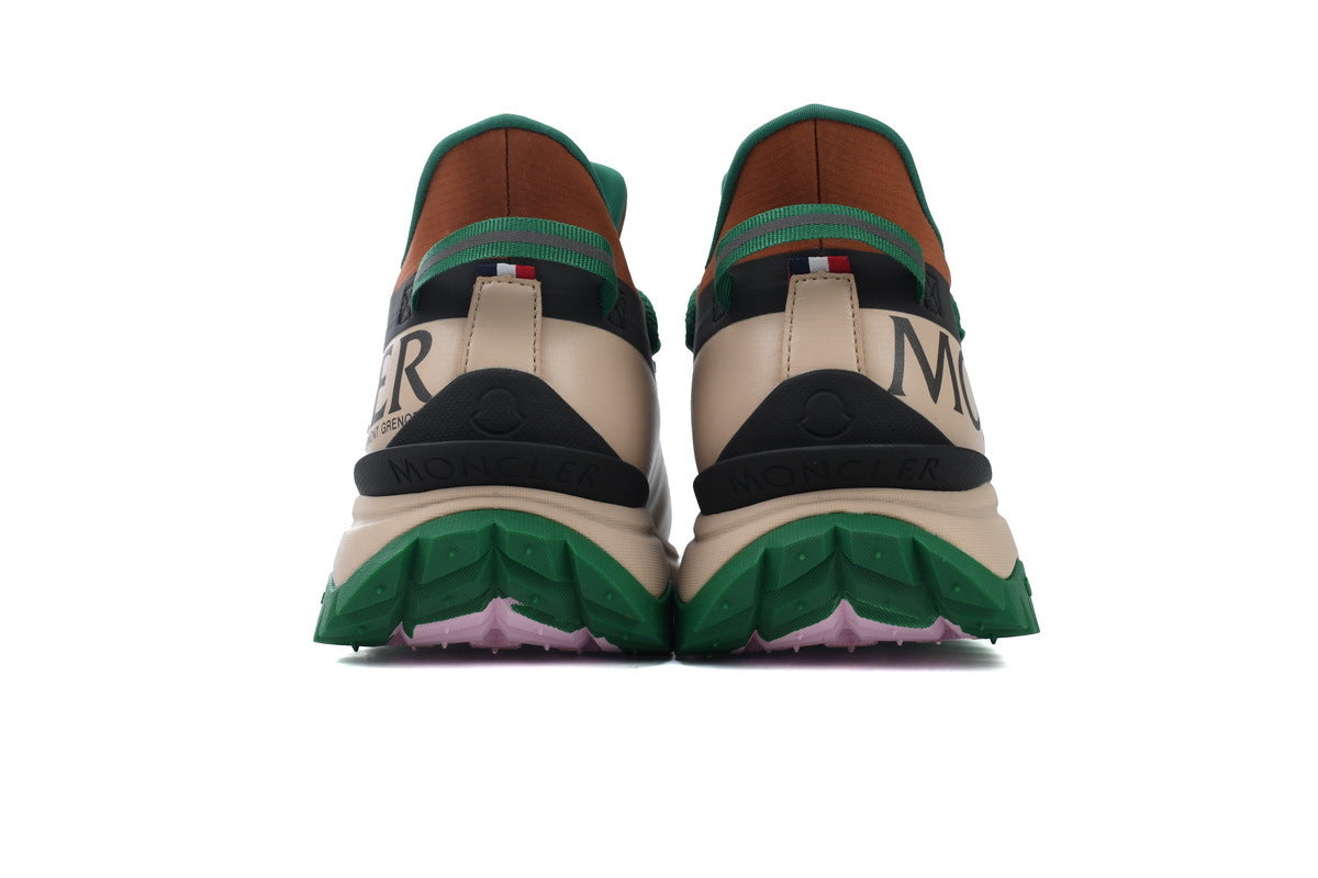 Moncler Trailgrip Lite2 Brown Green Ripstop Sneakers