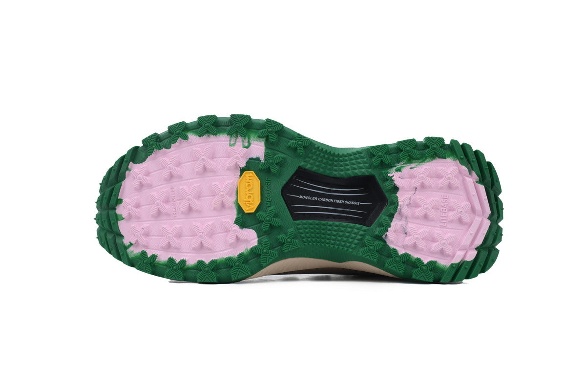 Moncler Trailgrip Lite2 Brown Green Ripstop Sneakers