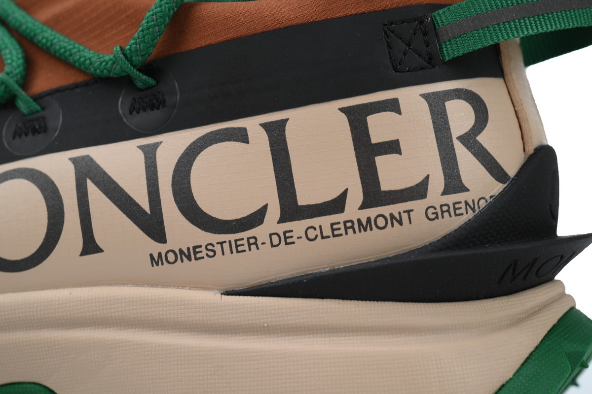 Moncler Trailgrip Lite2 Brown Green Ripstop Sneakers