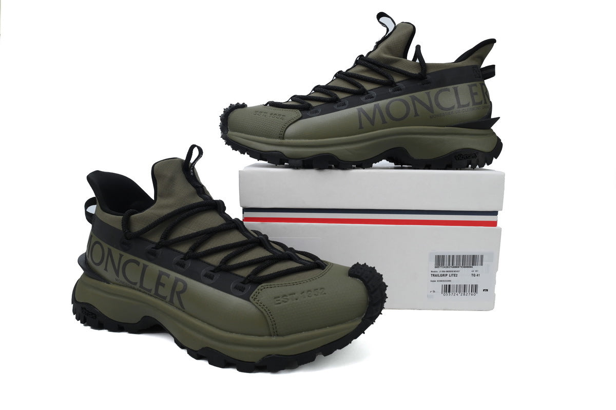 Moncler Trailgrip Lite 2 Olive Green Sneakers