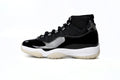 Air Jordan 11 Retro '25th Anniversary' Black Silver Eyelets