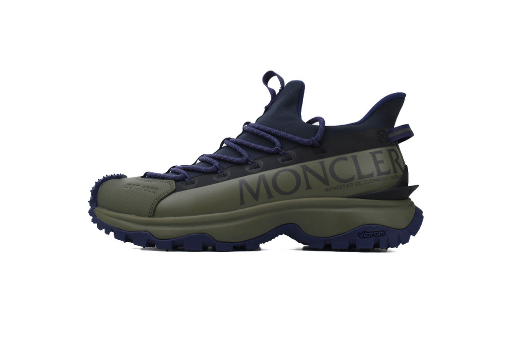 Moncler Trailgrip Lite 2 Olive Green Navy Sneakers