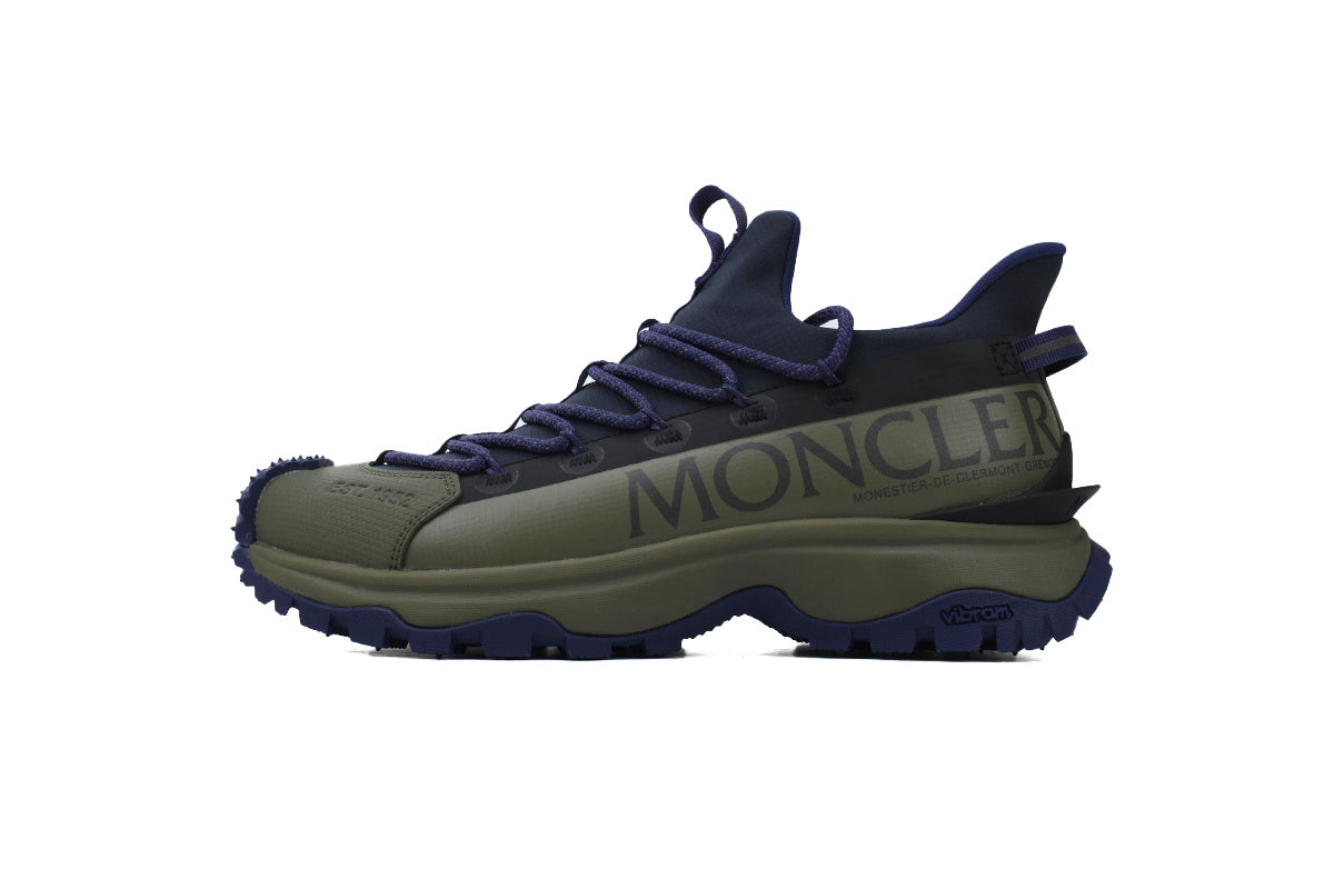 Moncler Trailgrip Lite 2 Olive Green Navy Sneakers