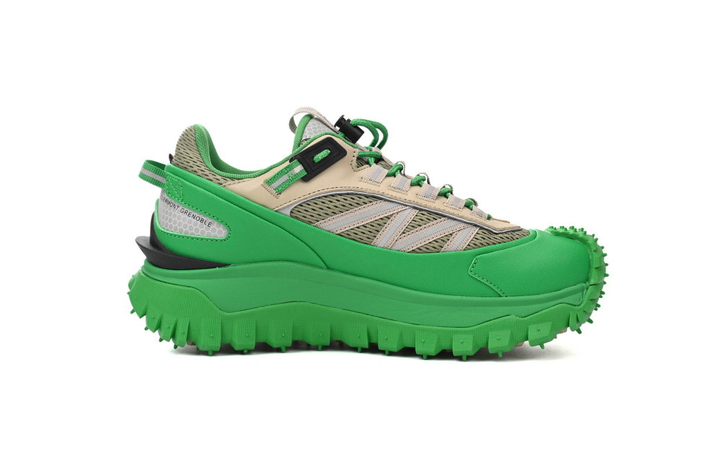 Moncler Trailgrip Green Beige Sneakers