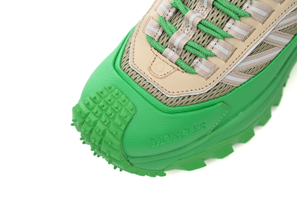 Moncler Trailgrip Green Beige Sneakers