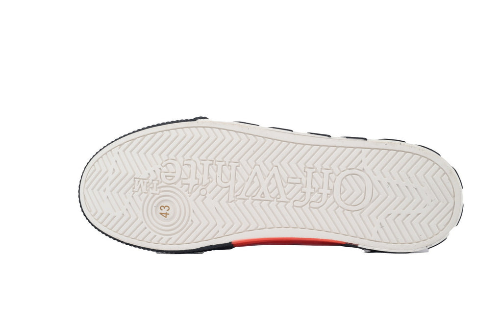 Off-White Vulc Low White Purple Canvas Sneakers