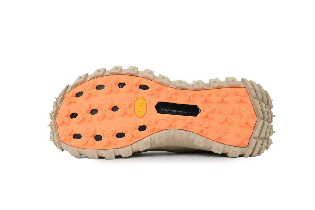 Moncler Trailgrip Knit Green Beige High-Top Sneakers