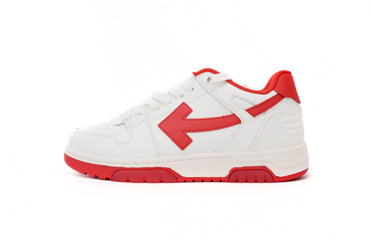 OFF-WHITE Out of Office White/Red Sneakers
