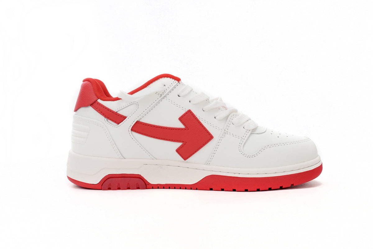 OFF-WHITE Out of Office White/Red Sneakers