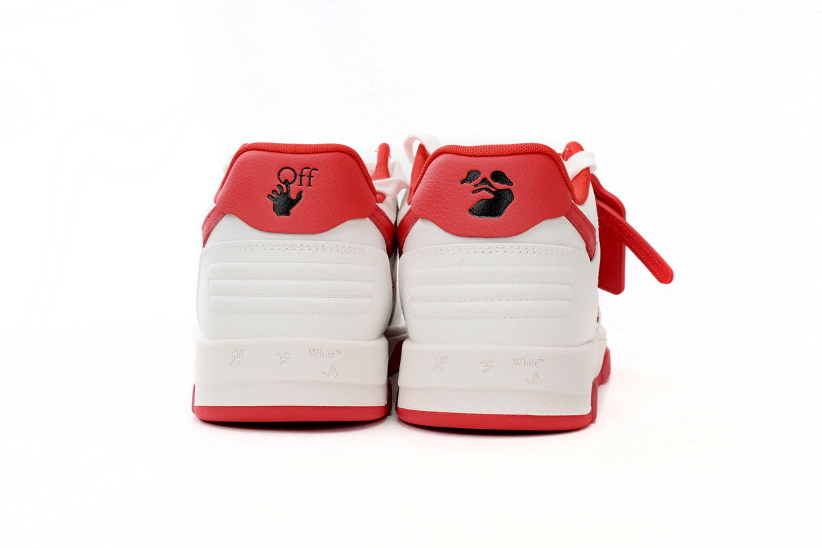 OFF-WHITE Out of Office White/Red Sneakers