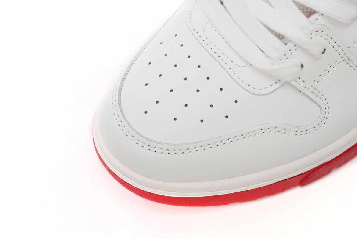 OFF-WHITE Out of Office White/Red Sneakers