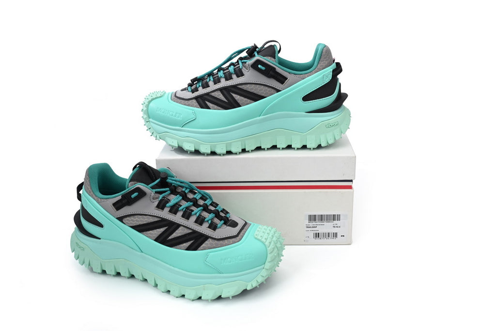 Moncler Trailgrip Light Green Dark Gray Sneakers