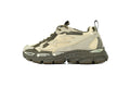 Off-White Be Right Back Forest Green Beige Suede Sneakers