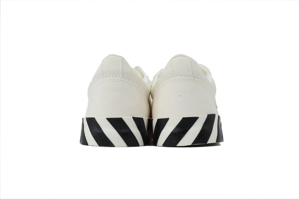 Off-White Vulc Low White Red Canvas Sneakers