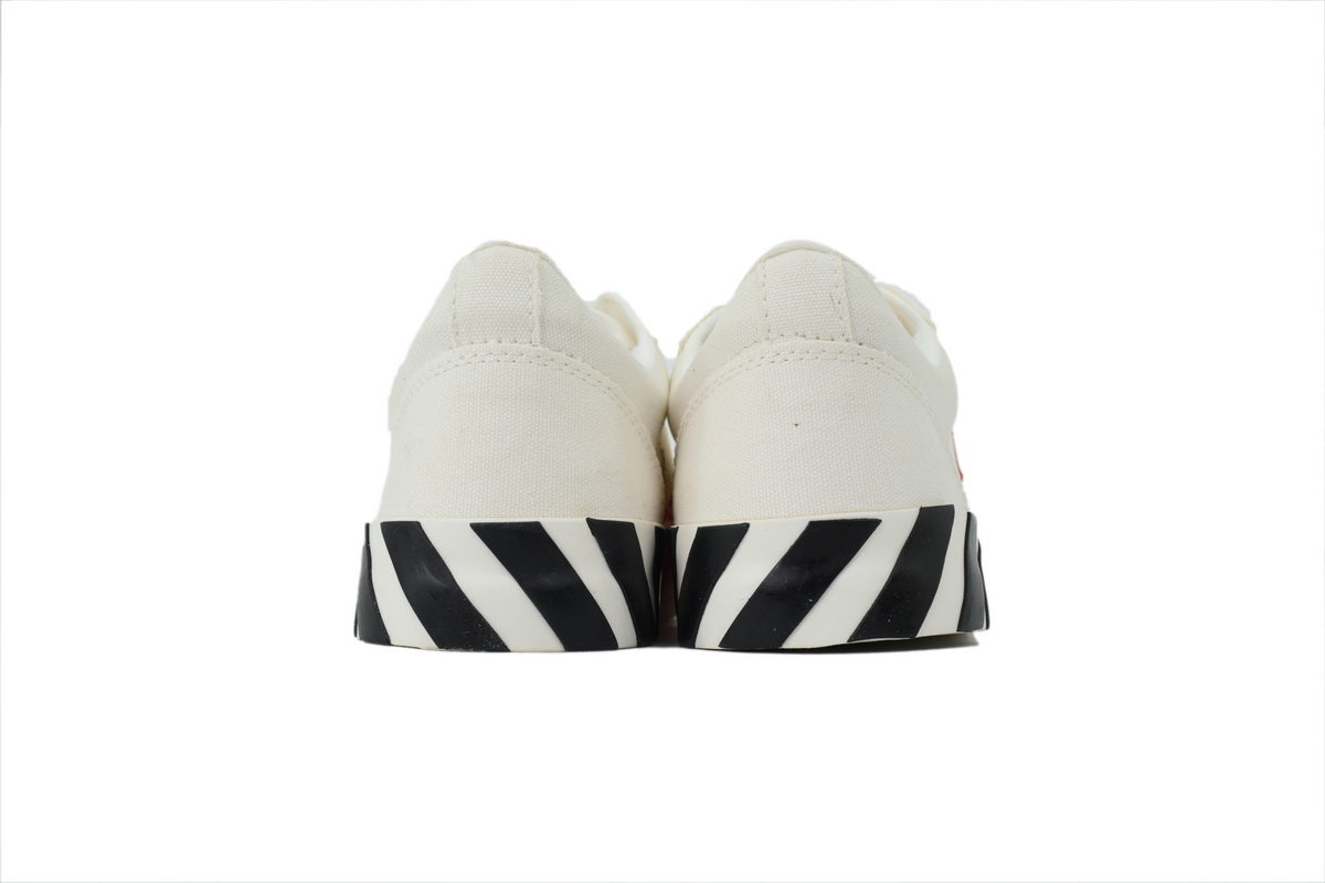 Off-White Vulc Low White Red Canvas Sneakers