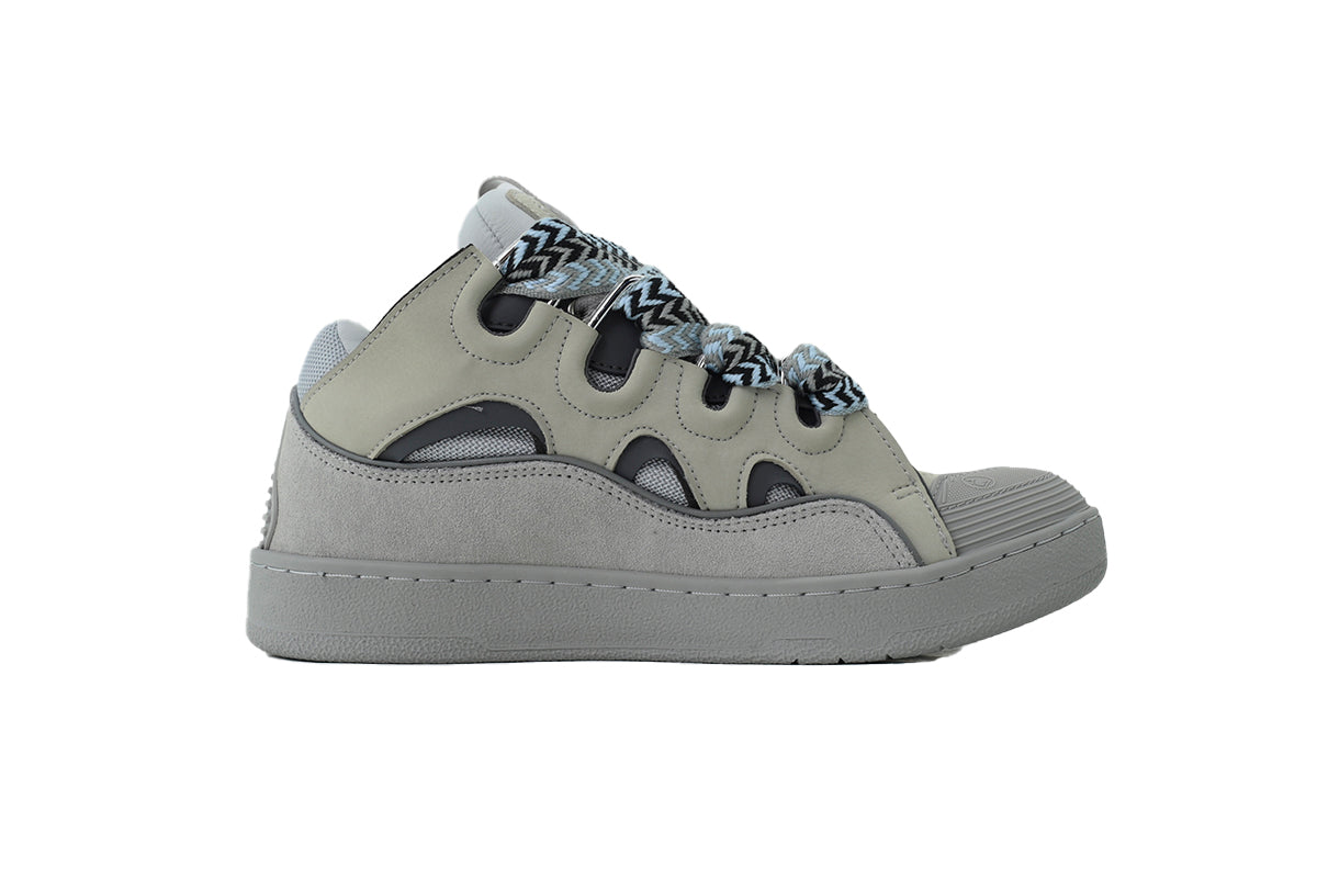 Lanvin Curb Low-Top Sneakers – Light Gray