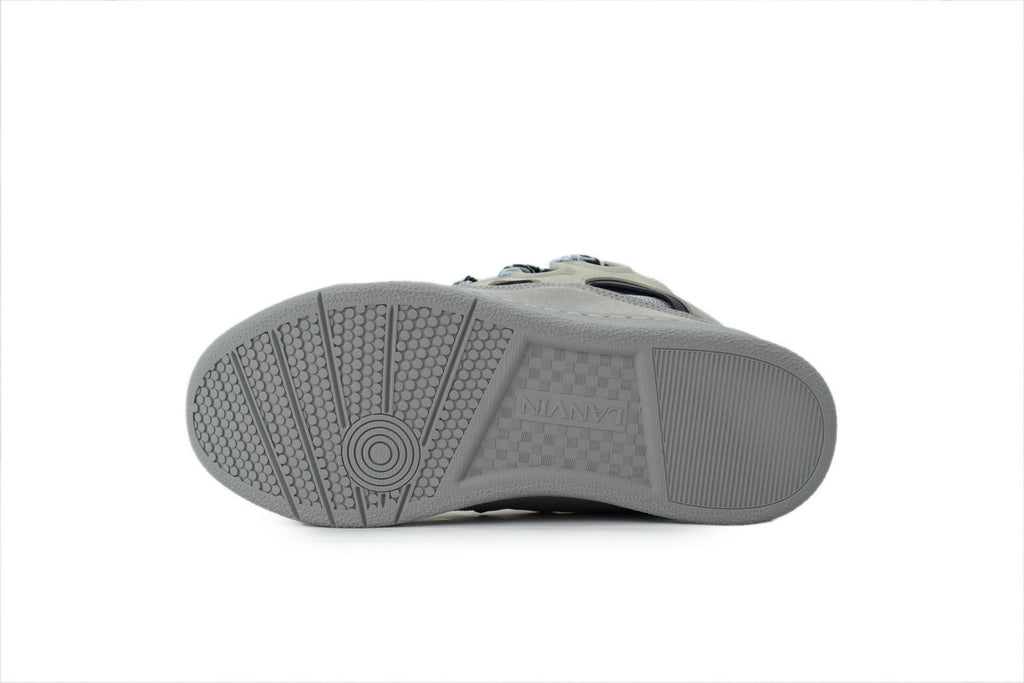 Lanvin Curb Low-Top Sneakers – Light Gray