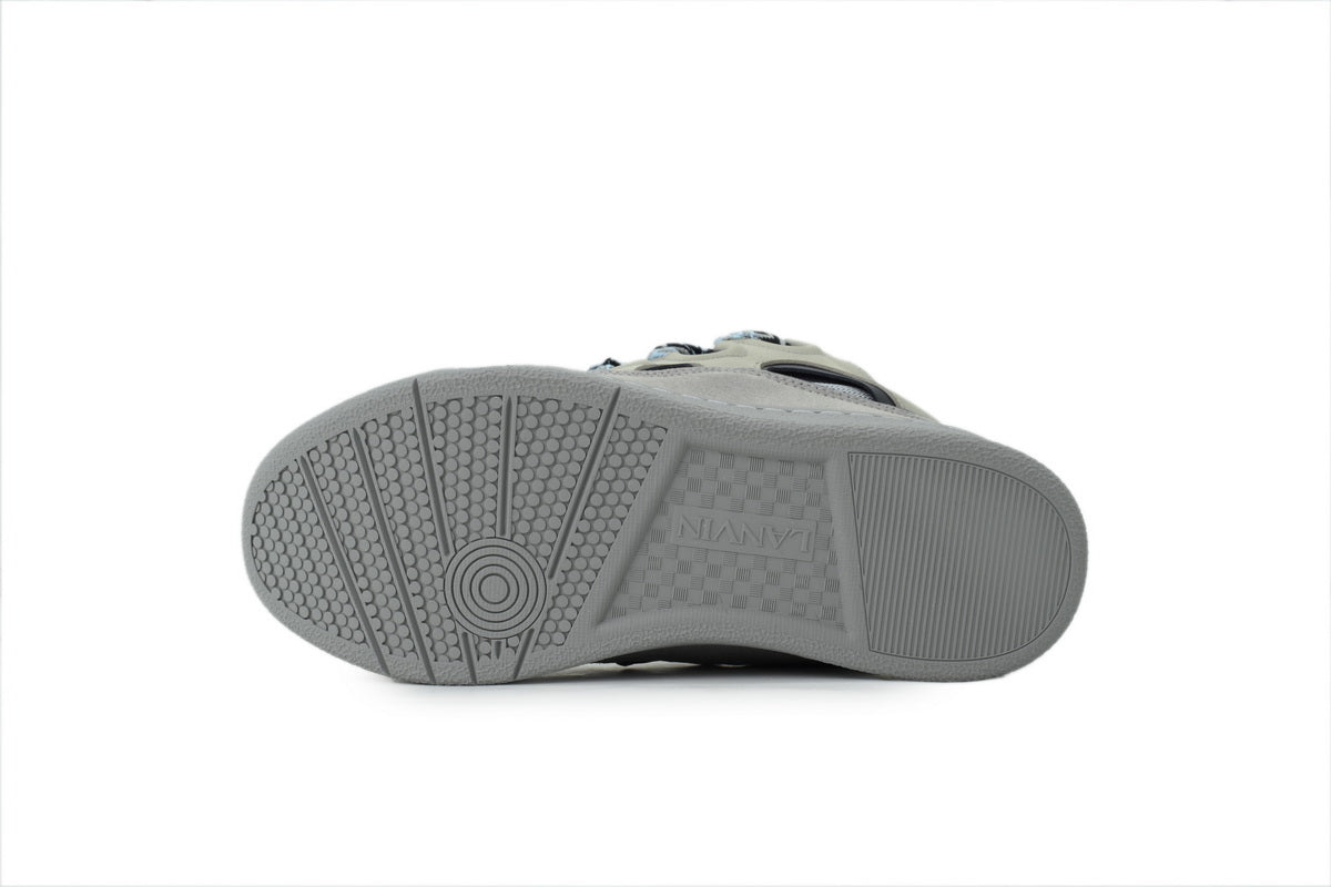 Lanvin Curb Low-Top Sneakers – Light Gray