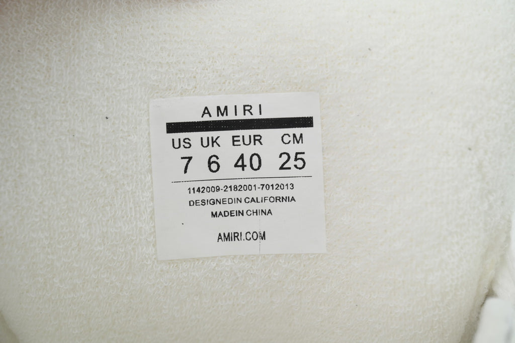 AMIRI All White Sneakers