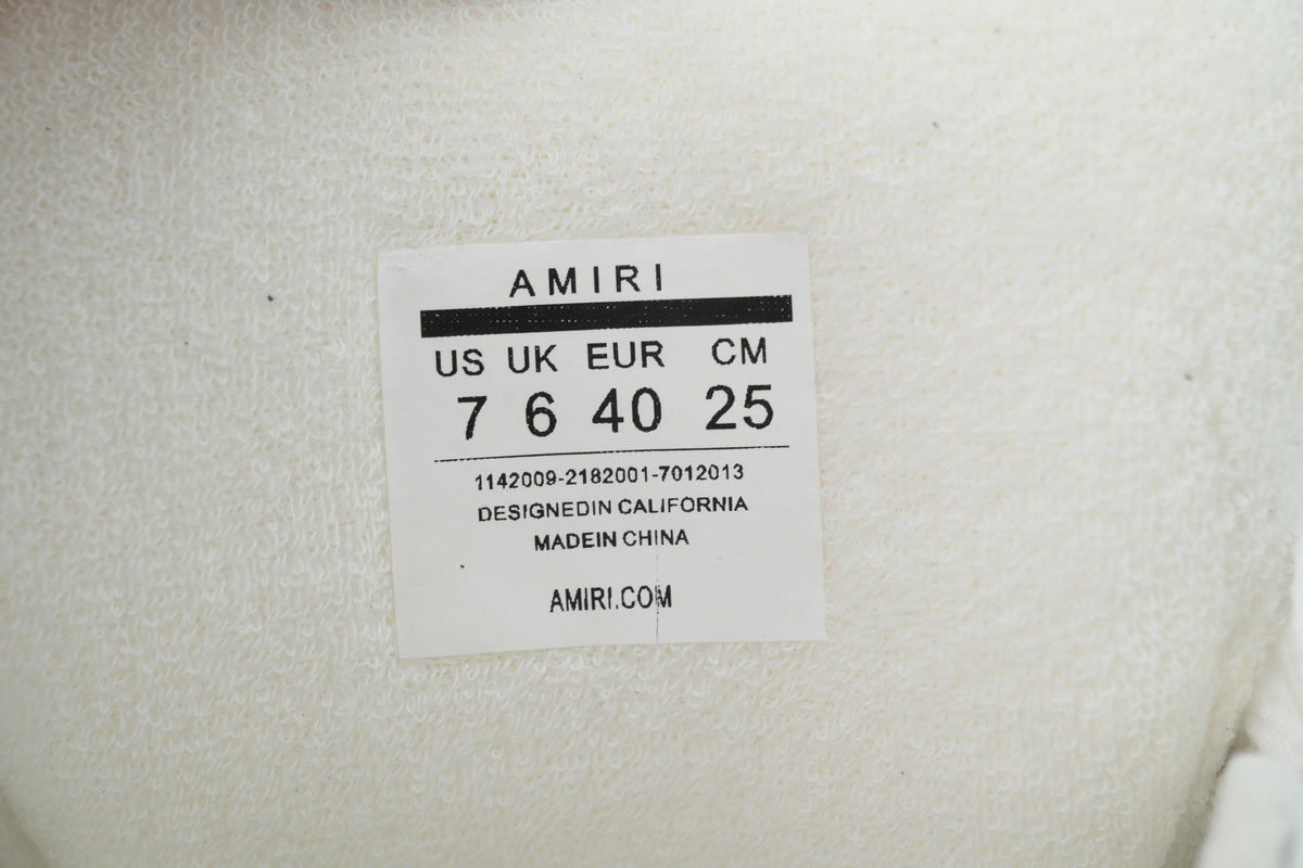 AMIRI All White Sneakers