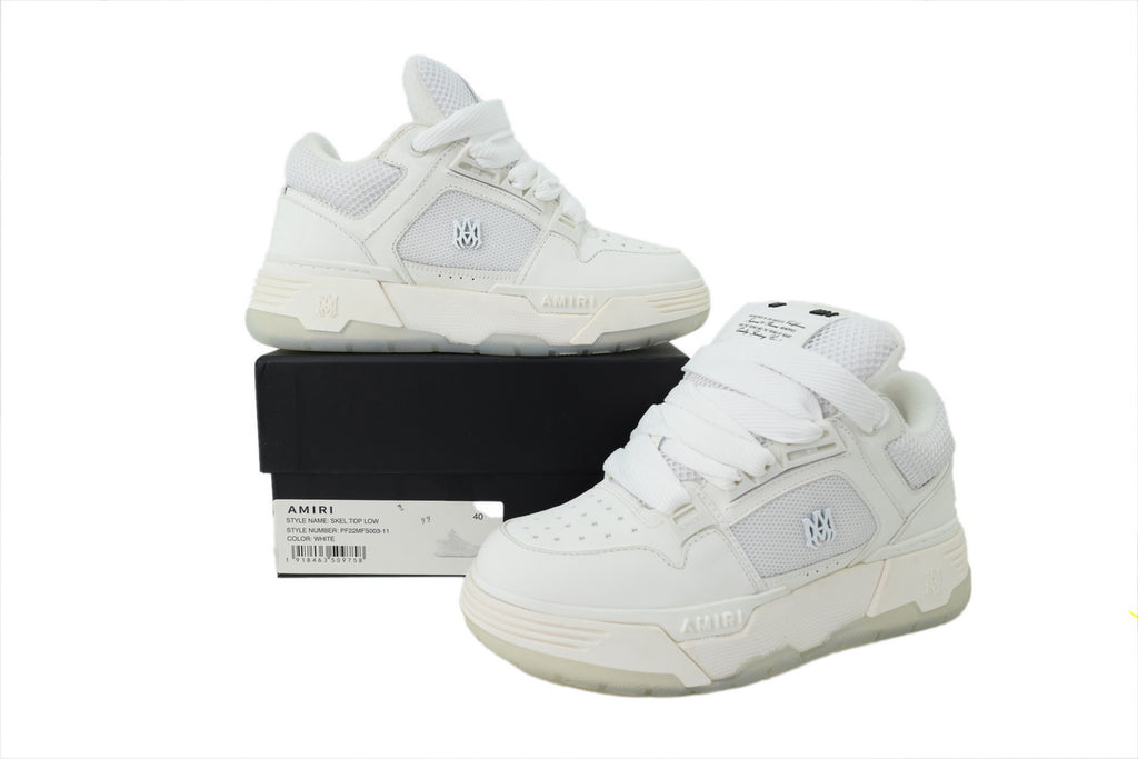 AMIRI All White Sneakers